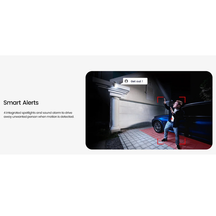 Aosu (C9C2CA11) 2K Wi-Fi Outdoor AI-Smart Solar Security Camera White (NEW)