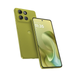 Moto G86 Power 5G smartphone, green back and front with home screen display