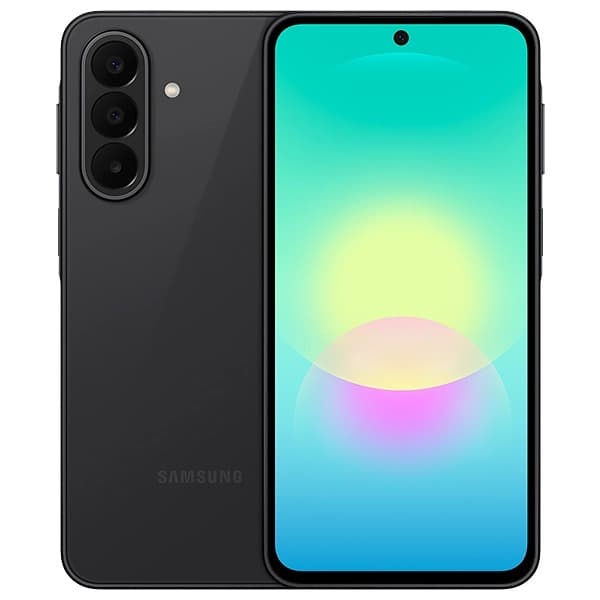 Samsung Galaxy A27 5G smartphone, black with dual rear cameras and front display