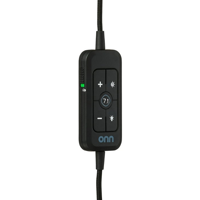 Onn Gaming Headset (HZ-WD-GX) with 7.1 Virtual Surround Sound, Black (NEW)