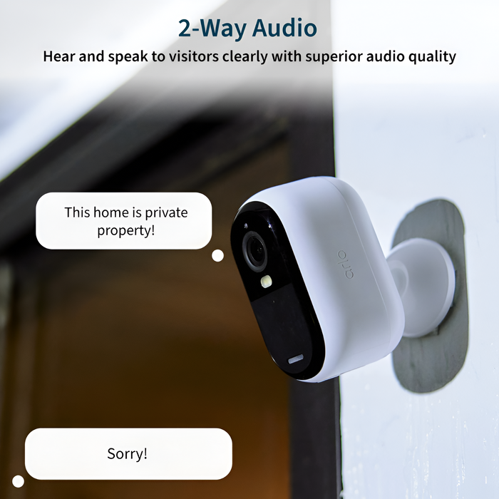 Arlo Essential Outdoor Camera HD (2nd Gen) - (VMC2050-1WMNAS) White (NEW)