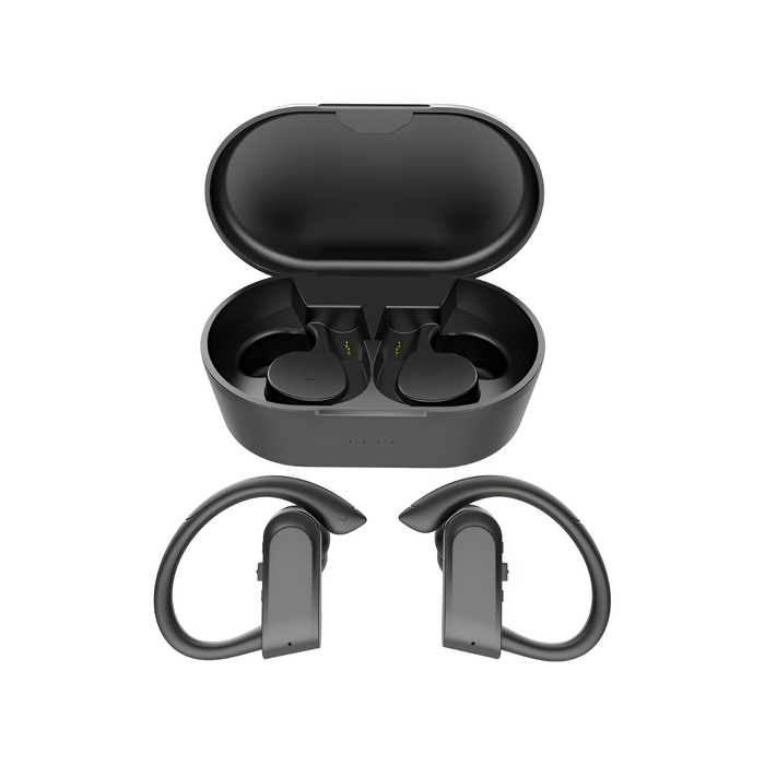 IHDAPP (17LY86BK) Wireless Sport Earphones with Charging Case, Black