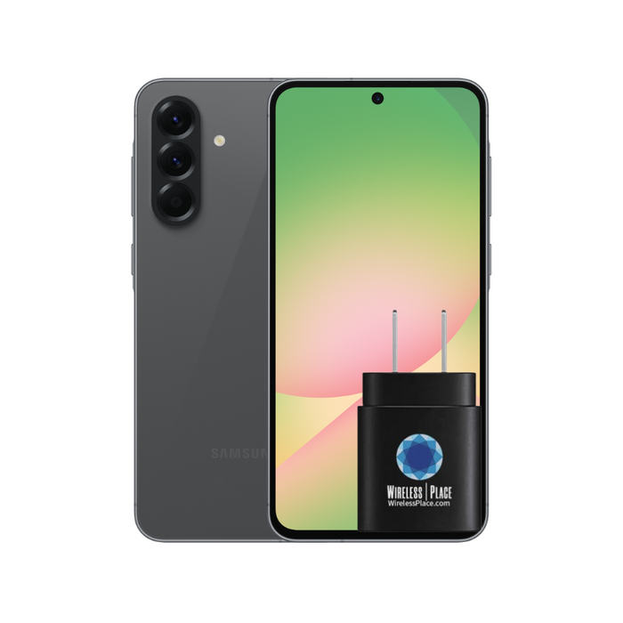 Samsung Galaxy A56 5G (A566E) GSM Unlocked International Version + 45W USB C Wall Charger Super Fast Charging Block (NEW)