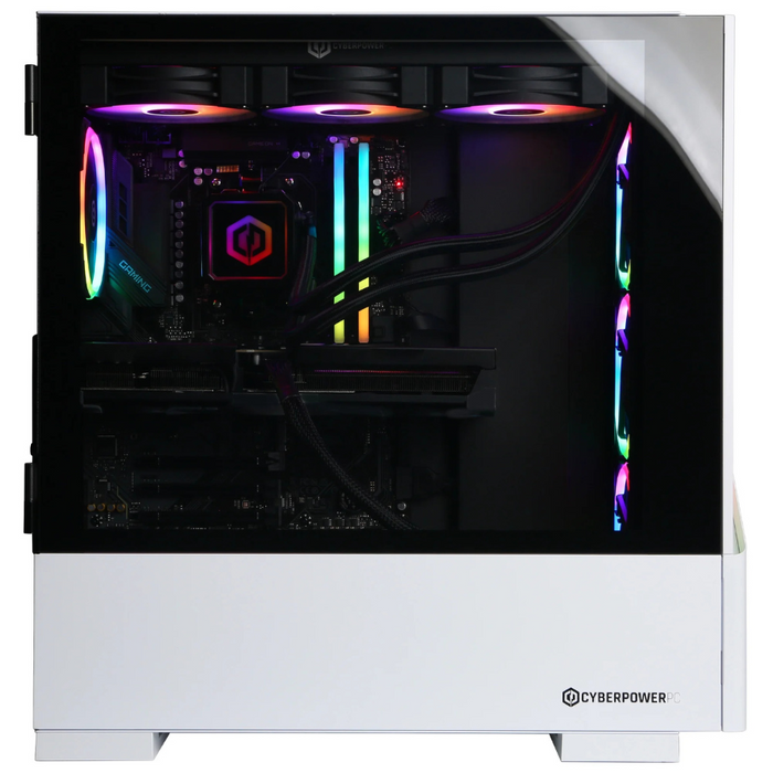 CyberPowerPC (SLCAI7600CPGV2) Gaming Desktop 2TB/32GB RAM White (NEW)