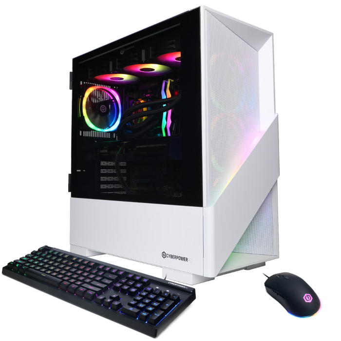 CyberPowerPC (SLCAI7600CPGV2) Gaming Desktop 2TB/32GB RAM White (NEW)