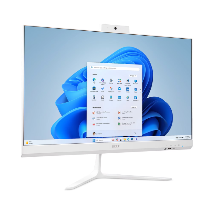 Acer Aspire C24 (C24B-GMDCR-UWR5) All-In-One Desktop 512GB/8GB RAM White (New)
