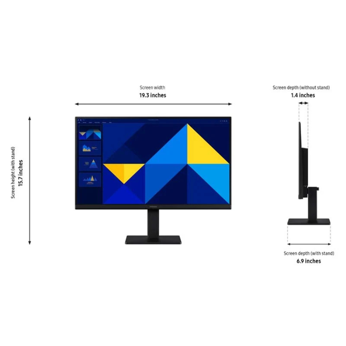 Samsung Essential Monitor S3 (S22D304GAN) 22" 100Hz Business Essential Monitor Black (New)