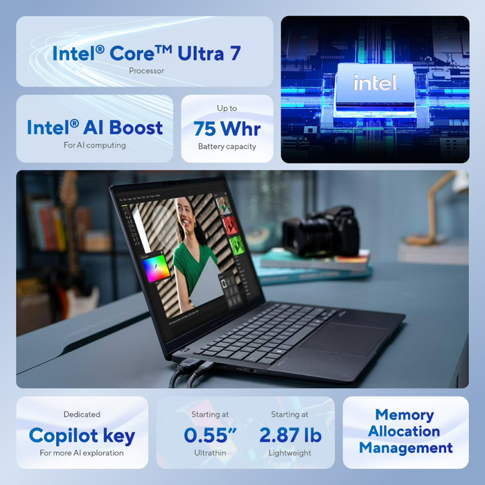 ASUS Vivobook S 14 (S5406SA-WH79) Windows 11 Home 1TB/32GB Black (New)