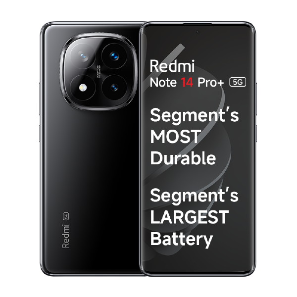 SMARTPHONE XIAOMI REDMI NOTE 14 PRO+ 5G 6,67 8GB RAM 256GB ROM MIDNIGHT BLACK - miniatura 4