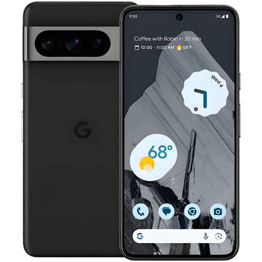 Google Pixel 8 Pro 5G smartphone with a 6.7-inch display, 128GB storage, Obsidian color, US version unlocked (new)