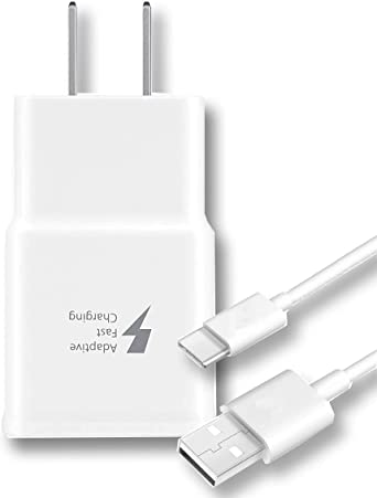 Fast 15W Wall Charger & USB Type C Cable